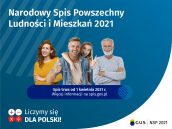 Informacja graficzna o Narodowym Spisie Powszechnym Ludności i Mieszkań NSP 2021