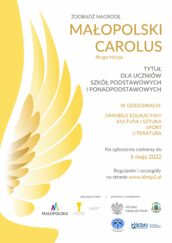 Plakat Małopolski Carolus