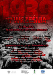 plakat uroczystości z okazji 17 września w Krakowie