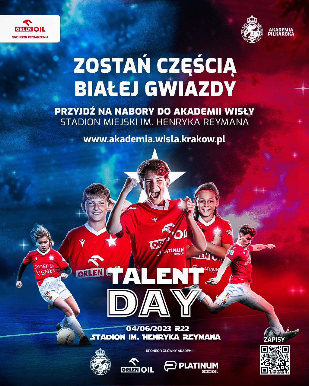 plakat Dni Talentu Wisły Kraków