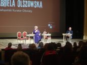Małopolska Kurator Oświaty, dr Gabriela Olszowska podczas swojego wystąpienia
