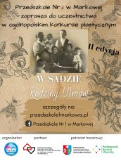 plakat konkursu w sadzie rodziny Ulmów