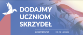 Konferencja "Dodajmy uczniom skrzydeł" - obrazek dekoracyjny.