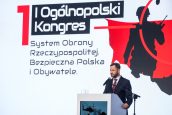 Prezydent Krakowa Aleksander Miszalski podczas swojego przemówienia na Ogólnopolskim Kongresie