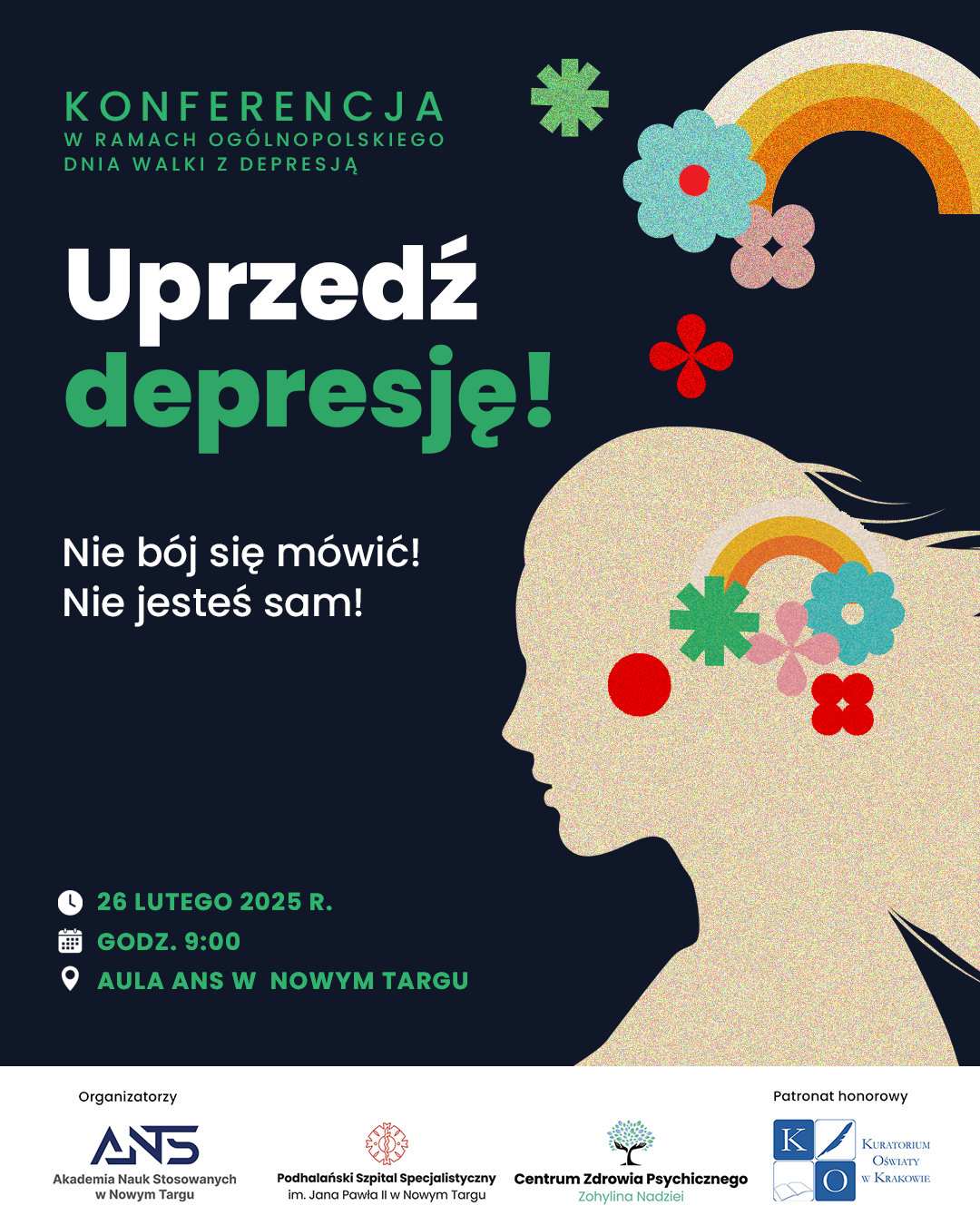 grafika konferencji Uprzedź depresję