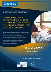 Plakat informacyjny na temat konferencji w dniu