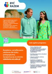 Plakat programu kompleksowego wsparcia rodzin "Za życiem"