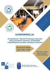 Plakat Przedszkole i Szkoła Promujące Zdrowie