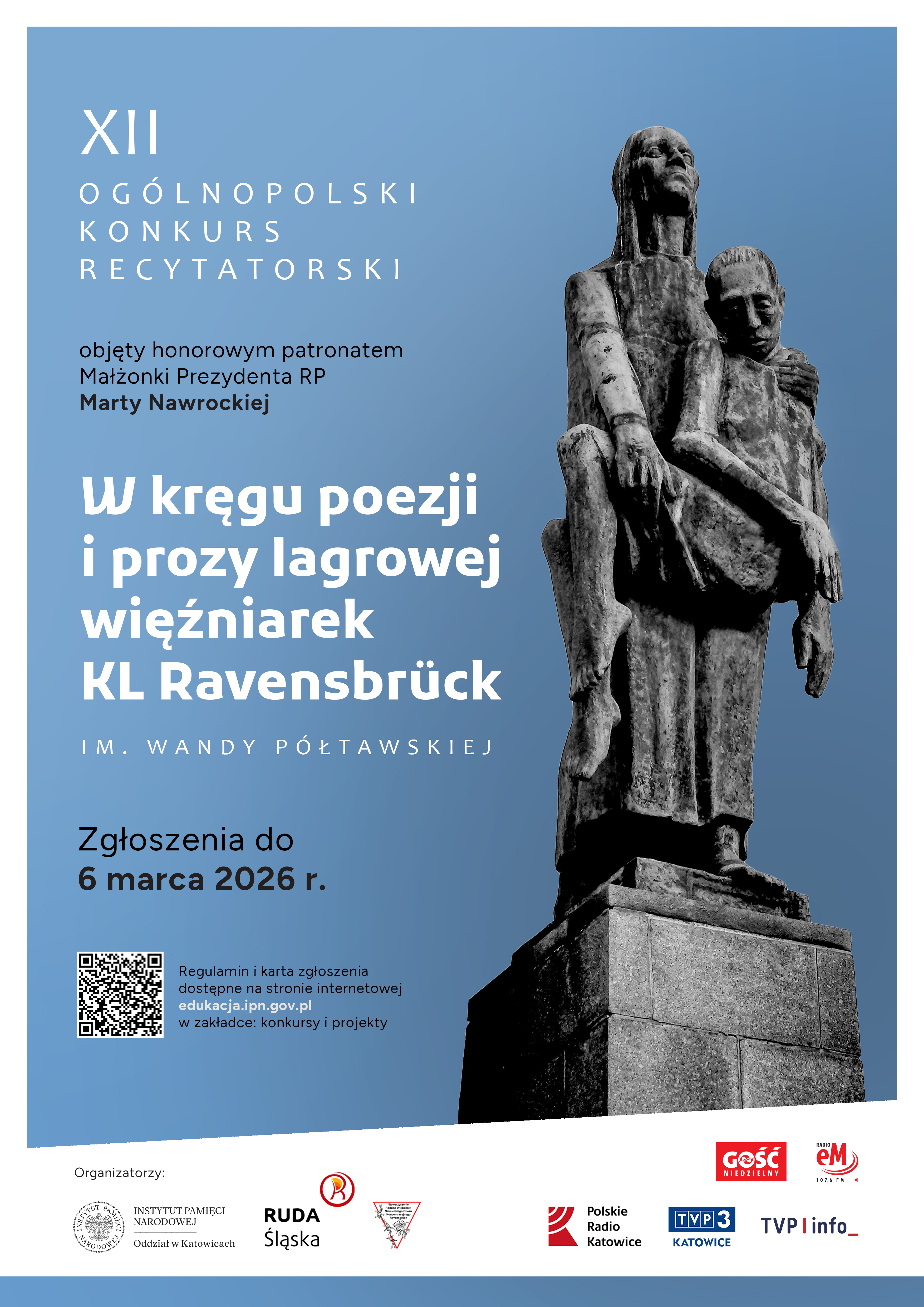 XII Ogólnopolski Konkurs Recytatorski im. Wandy Półtawskiej „W kręgu poezji i prozy lagrowej więźniarek KL Ravensbrück”