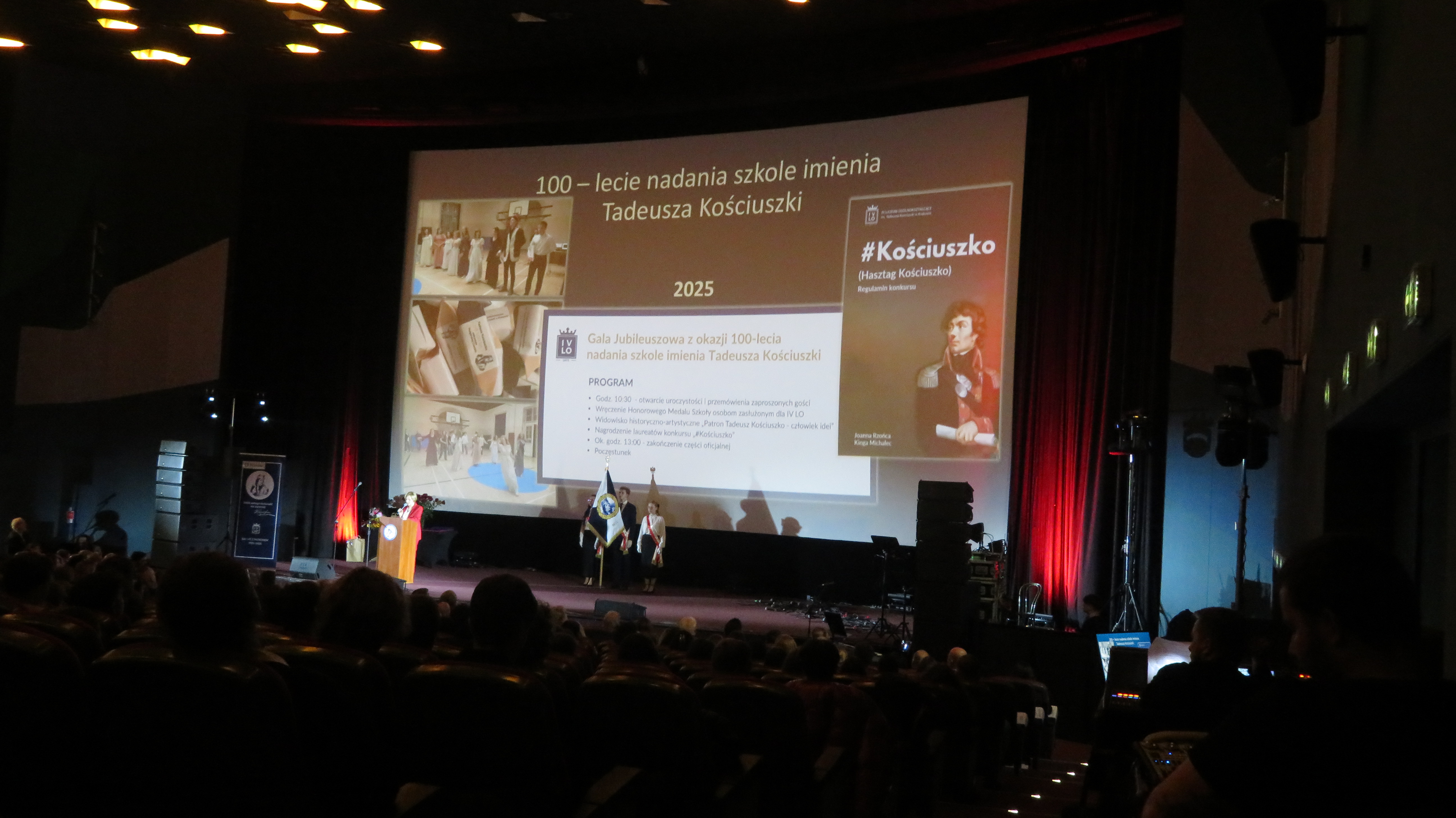 Jubileusz 100-lecia nadania imienia Tadeusza Kościuszki IV Liceum Ogólnokształcącemu w Krakowie