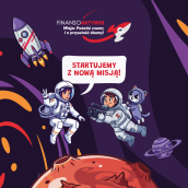 Grafika informacyjna programu edukacyjnego Finansoaktywni