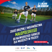 plakat turnieju z orlika na stadion