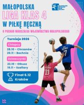 plakat Ligi klas 4 w piłce ręcznej
