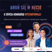 plakat Broń się w necie