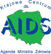 Logo Krajowego Centrum ds. AIDS