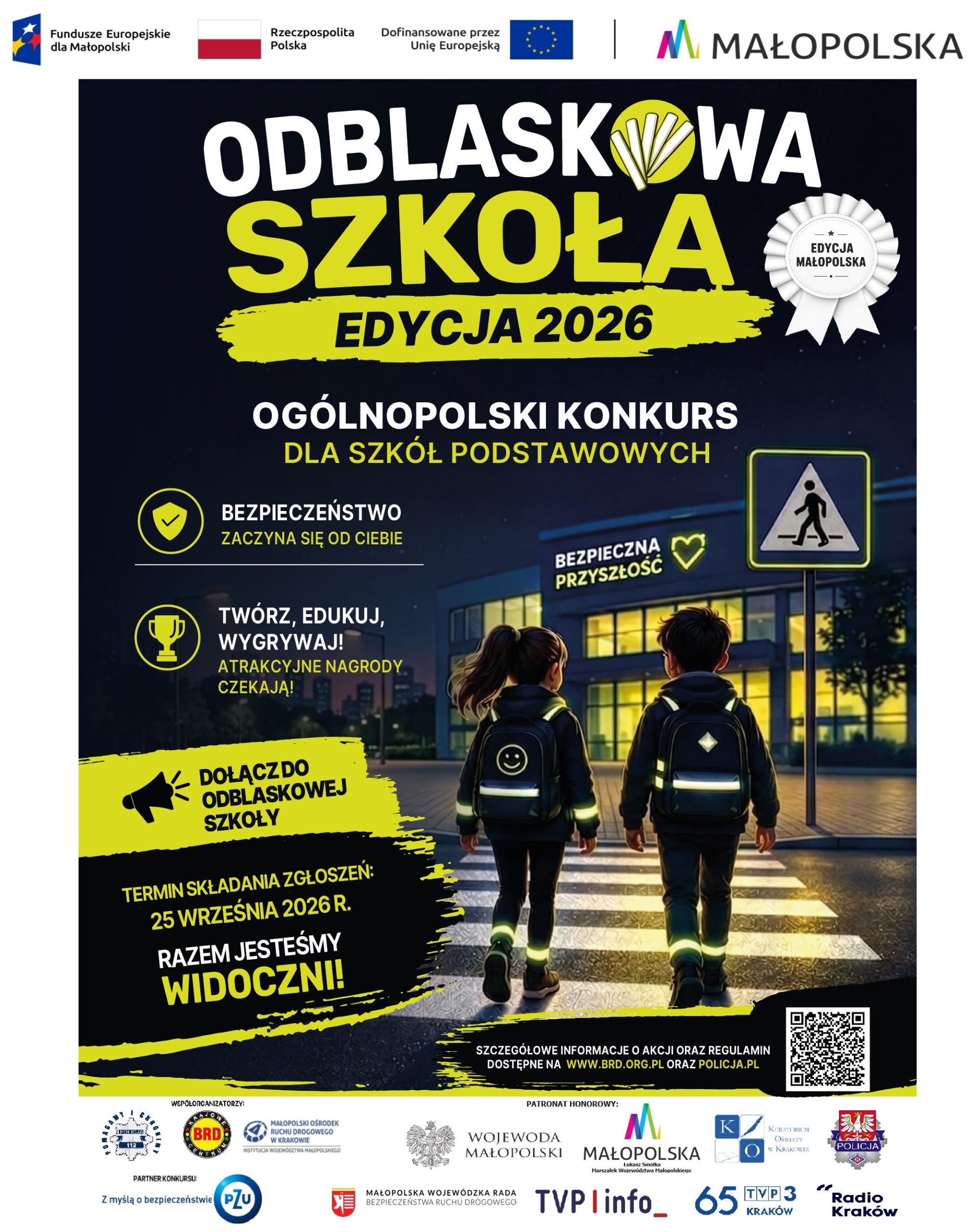 plakat Odblaskowa Szkoła