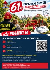 Plakat projektu Budżetu obywatelskiego Miasta Krakowa nr 61 - Strażacki Skwer