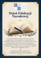Życzenia Małopolskiego Kuratora Oświaty na Dzień Edukacji Narodowej