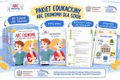 Grafika promująca bezpłatne pakiety ABC ekonomii.