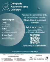 Plakat olimpiada astronomiczna juniorów